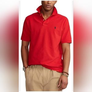 POLO RALPH LAUREN Men's Classic Fit Polo Shirt Large Red
